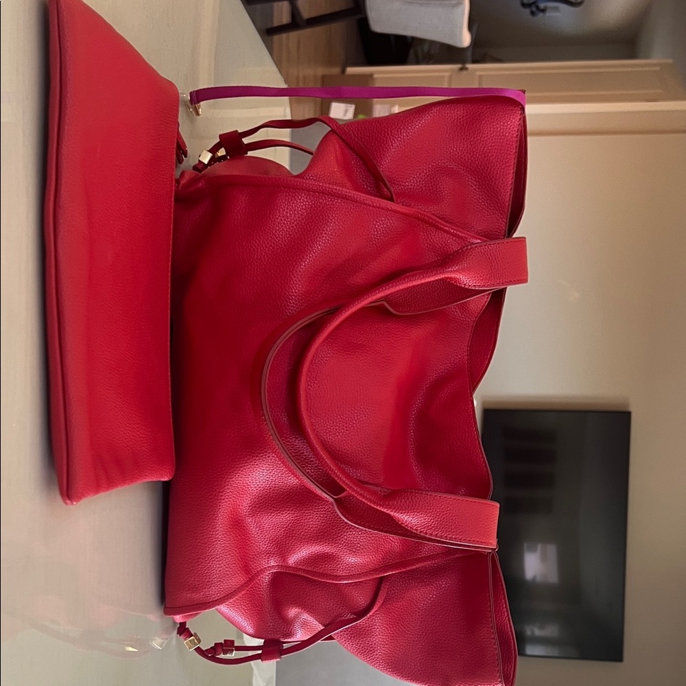 Chic Red Women's Tote Bag